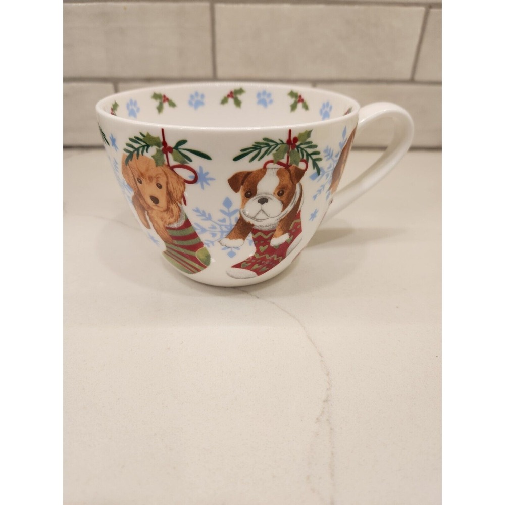 Portobello by Design‎ Puppy Dog Stocking Paws Christmas Coffee Or Tea Mug